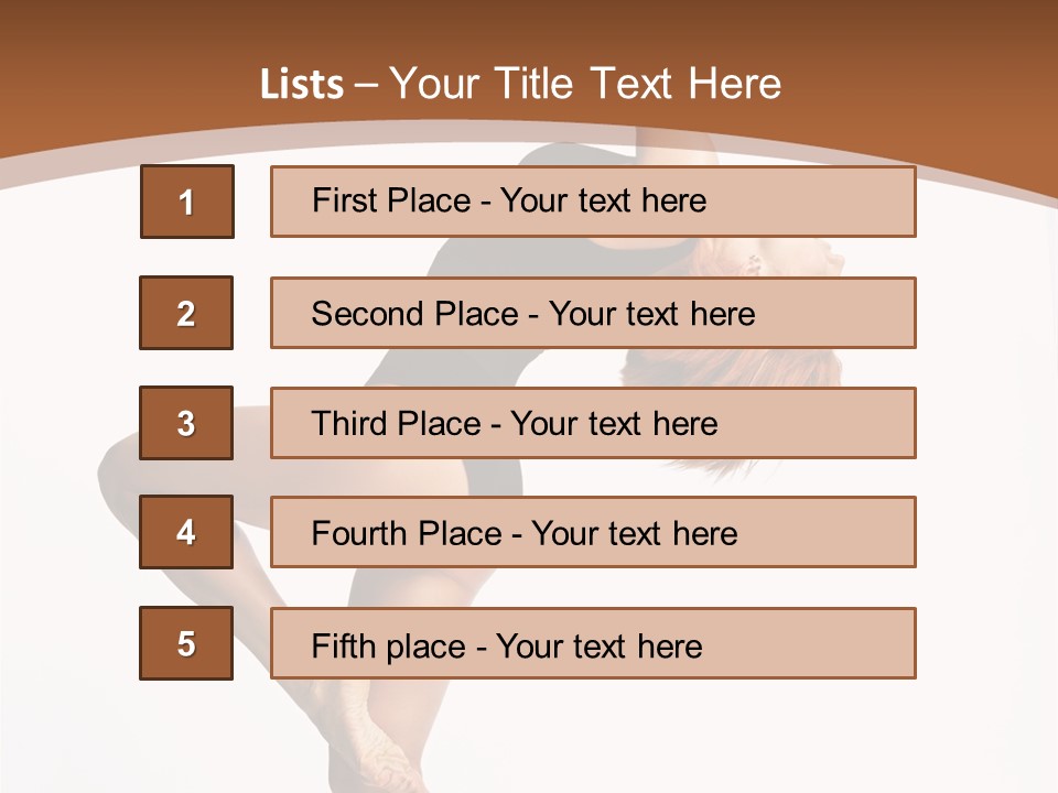 Sexy Attractive Gymnastic PowerPoint Template