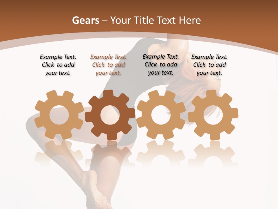 Sexy Attractive Gymnastic PowerPoint Template