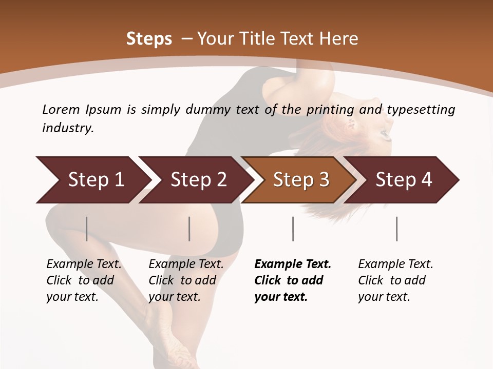 Sexy Attractive Gymnastic PowerPoint Template