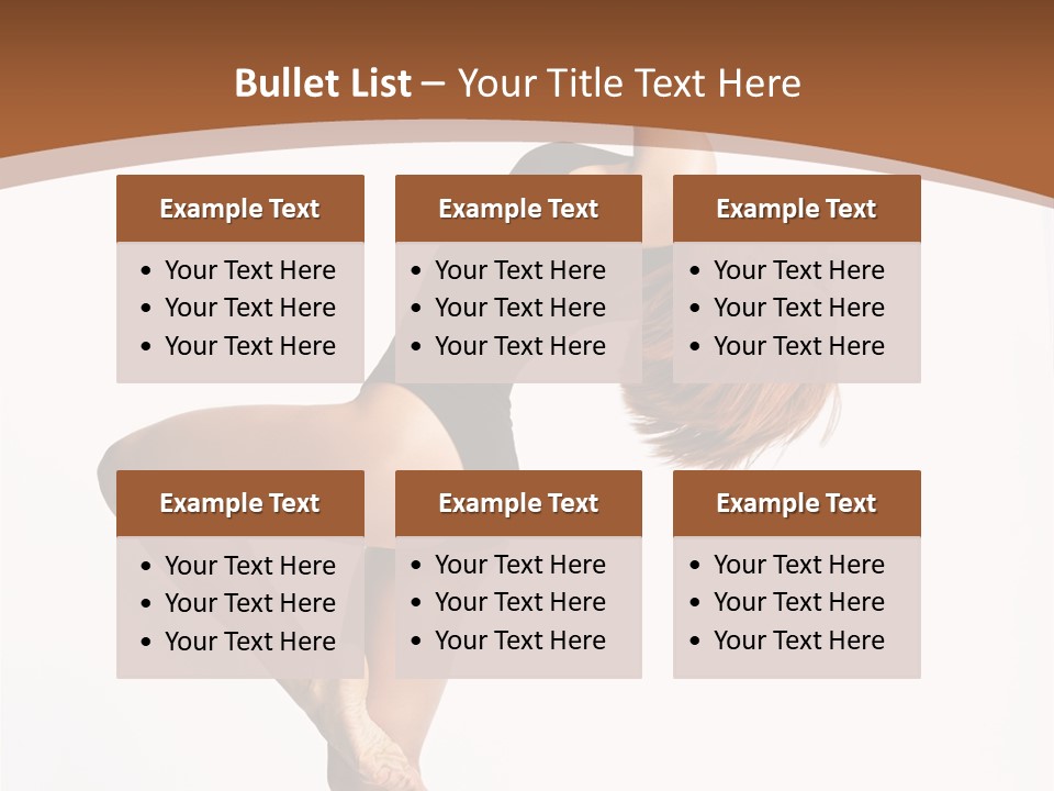 Sexy Attractive Gymnastic PowerPoint Template