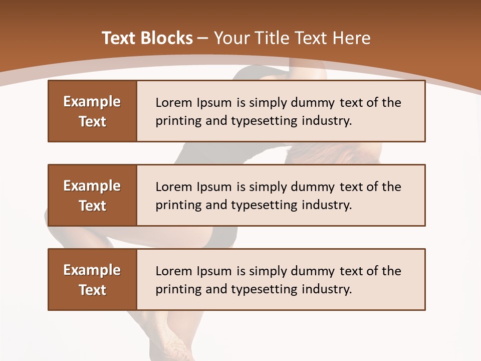 Sexy Attractive Gymnastic PowerPoint Template