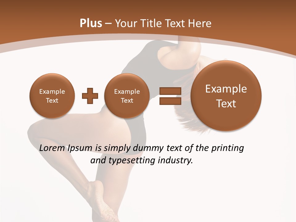 Sexy Attractive Gymnastic PowerPoint Template