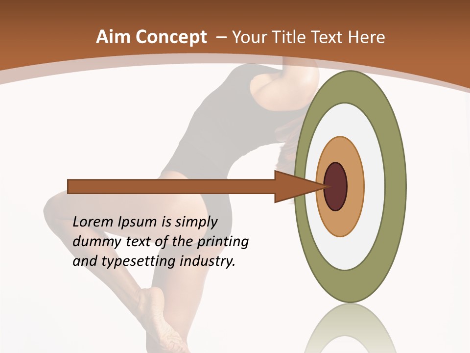 Sexy Attractive Gymnastic PowerPoint Template