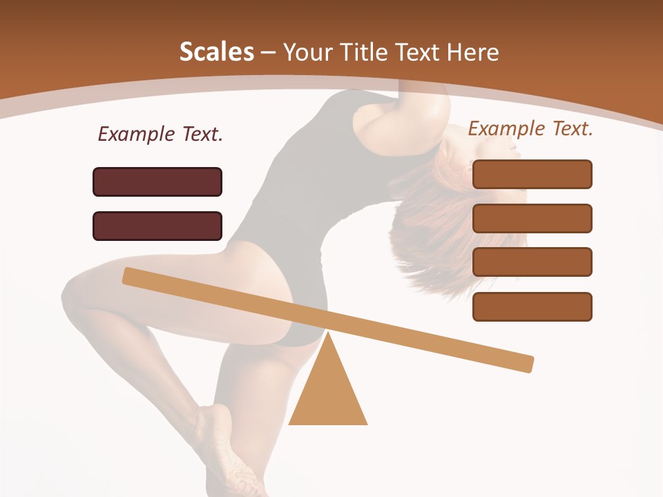 Sexy Attractive Gymnastic PowerPoint Template