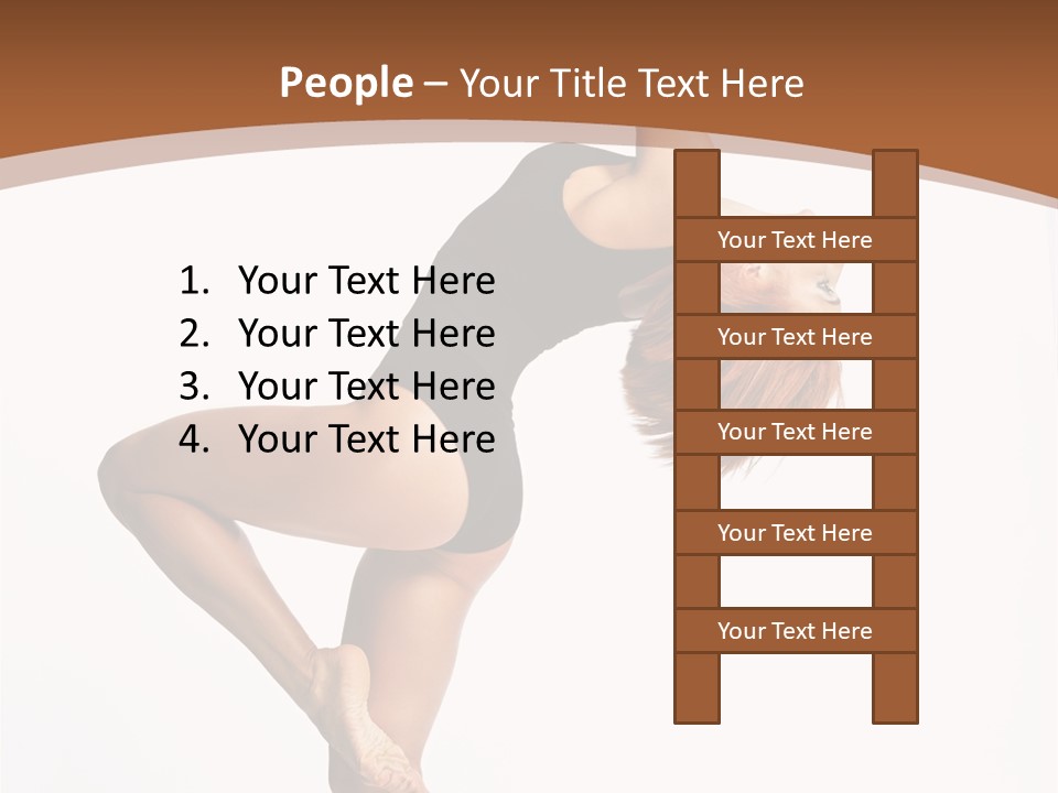 Sexy Attractive Gymnastic PowerPoint Template