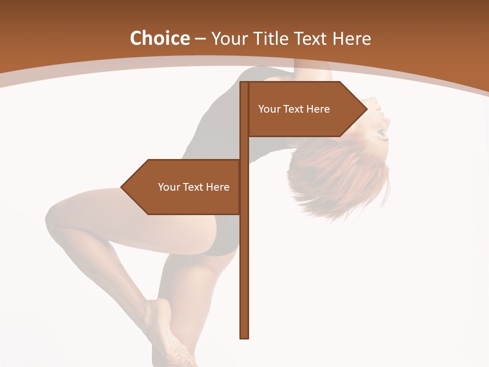 Sexy Attractive Gymnastic PowerPoint Template