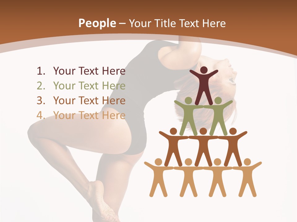 Sexy Attractive Gymnastic PowerPoint Template