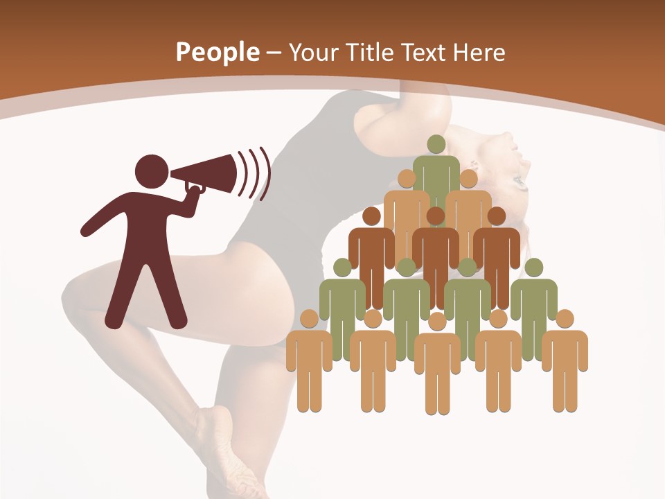 Sexy Attractive Gymnastic PowerPoint Template