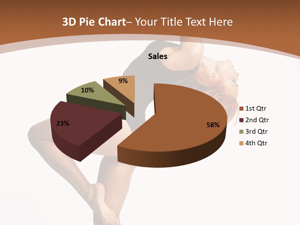 Sexy Attractive Gymnastic PowerPoint Template