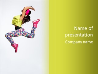 Aerobics Gymnastic Elegance PowerPoint Template