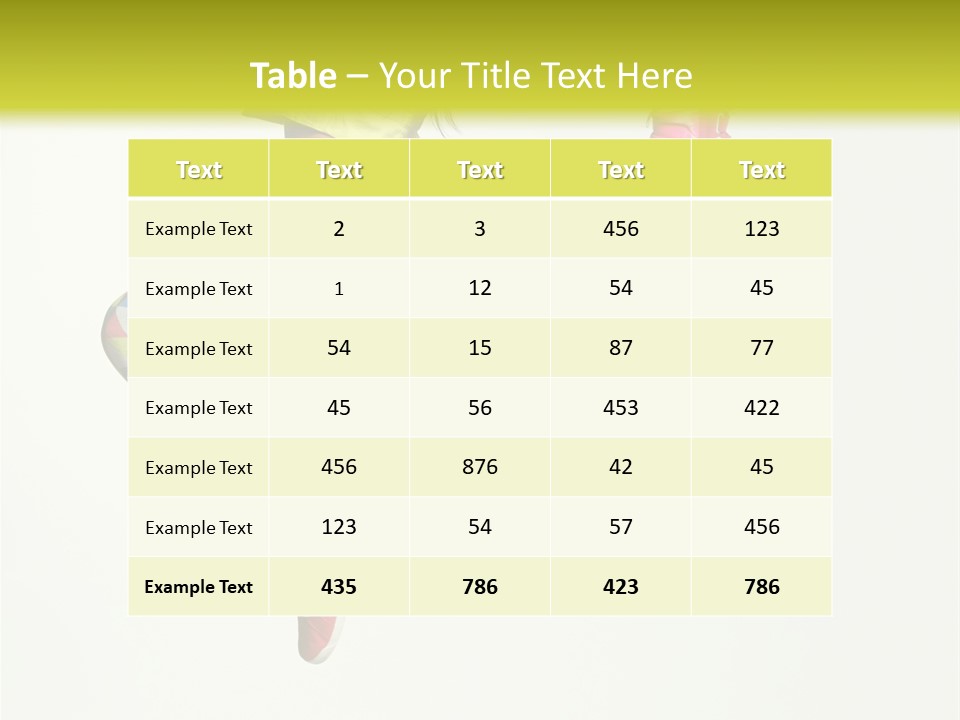 Aerobics Gymnastic Elegance PowerPoint Template