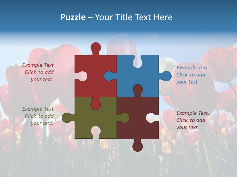 Beauty Of Nature Background Tulip PowerPoint Template