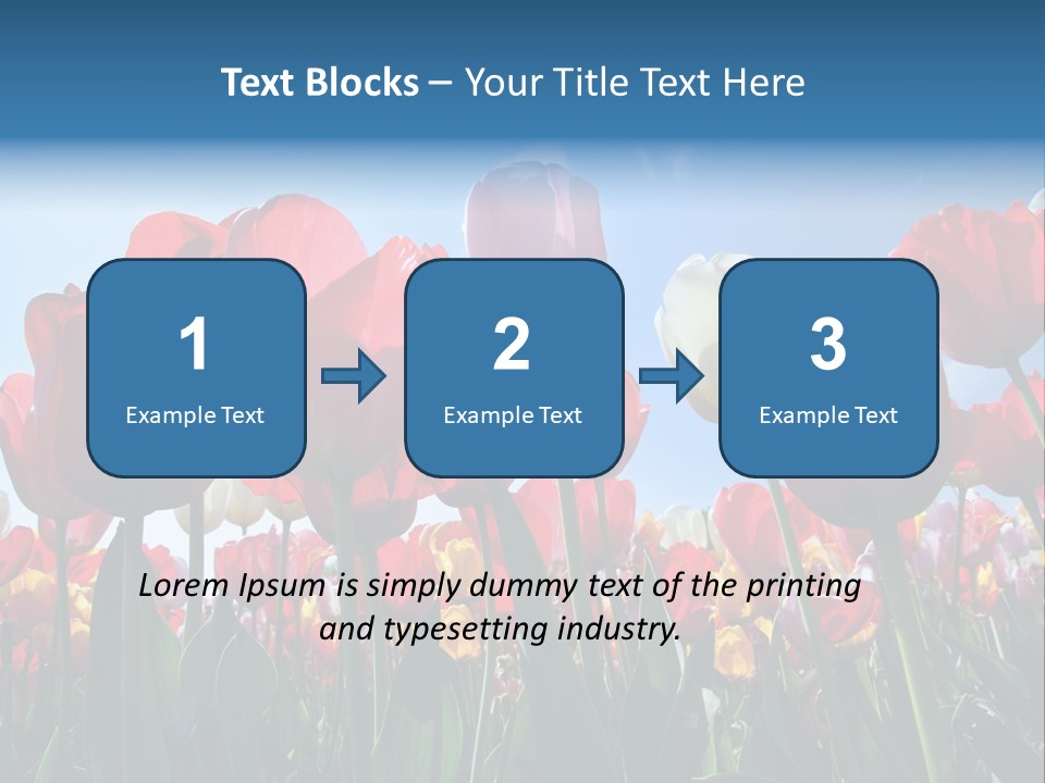 Beauty Of Nature Background Tulip PowerPoint Template