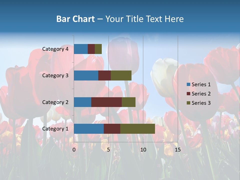 Beauty Of Nature Background Tulip PowerPoint Template