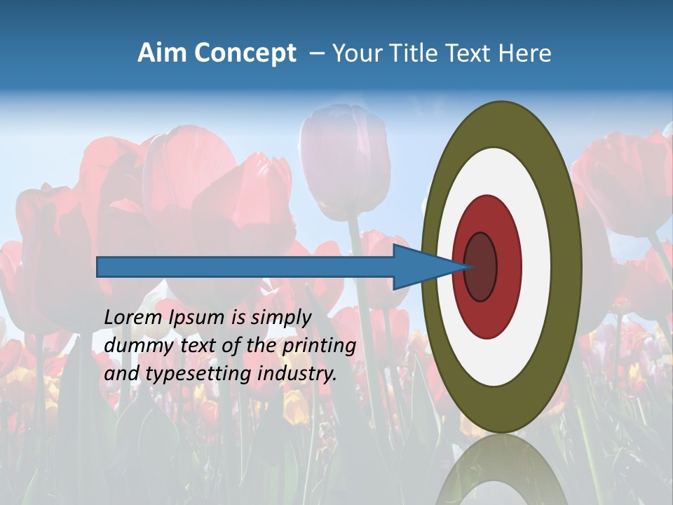 Beauty Of Nature Background Tulip PowerPoint Template