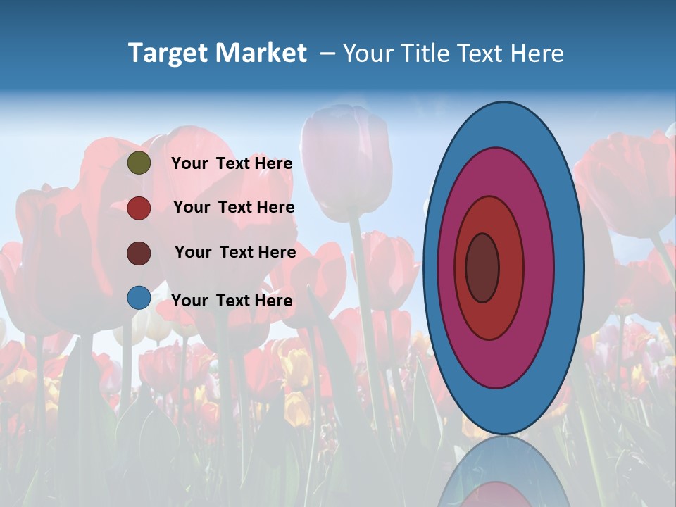 Beauty Of Nature Background Tulip PowerPoint Template