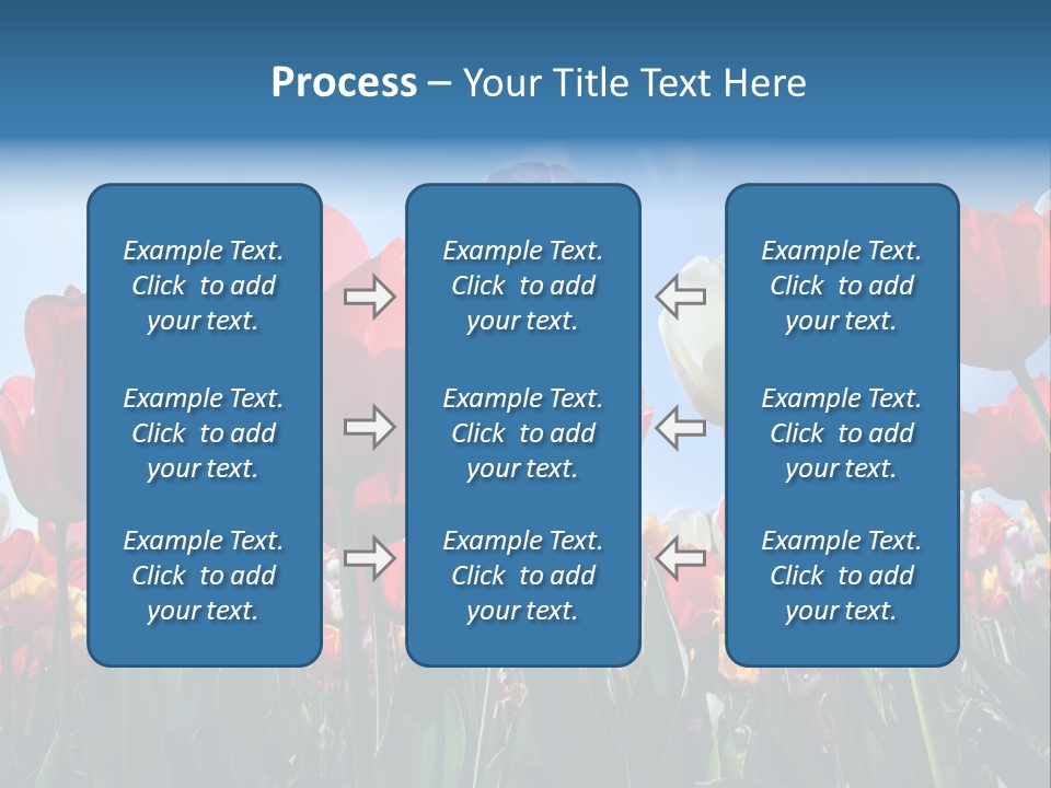 Beauty Of Nature Background Tulip PowerPoint Template