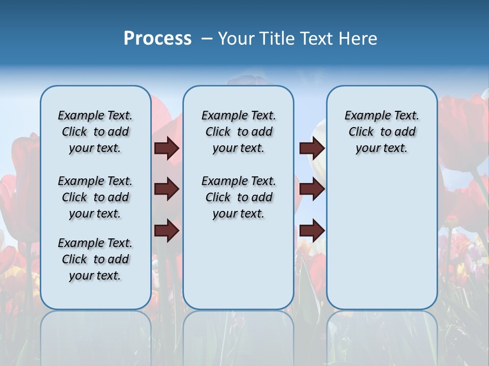 Beauty Of Nature Background Tulip PowerPoint Template