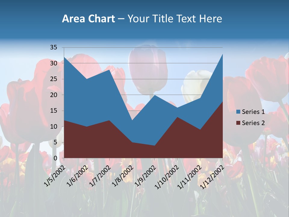 Beauty Of Nature Background Tulip PowerPoint Template