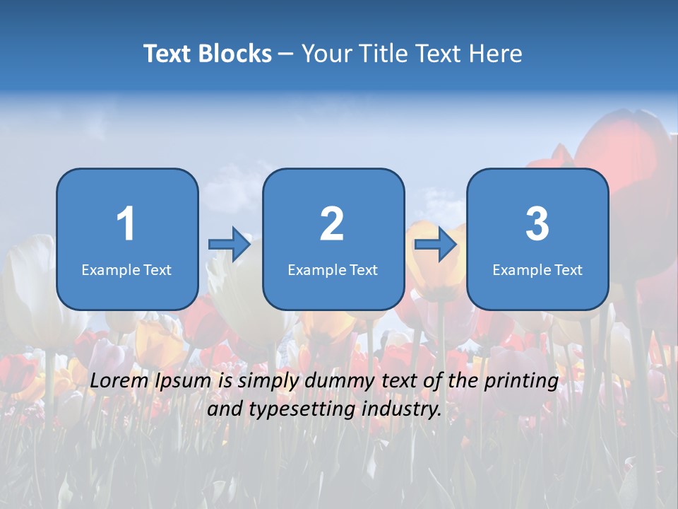 Tulip Yellow Multi Colored PowerPoint Template
