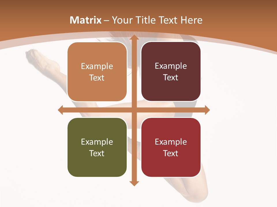 Girl Fly Jump PowerPoint Template