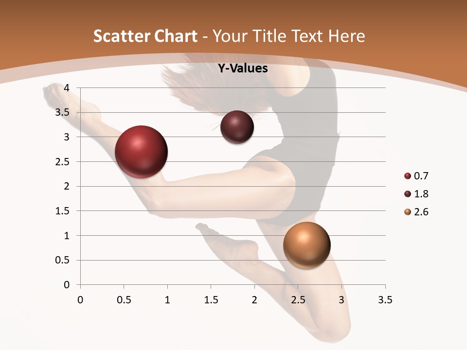 Girl Fly Jump PowerPoint Template