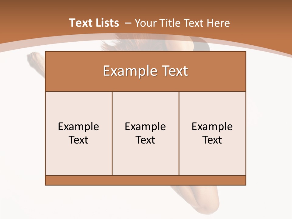 Girl Fly Jump PowerPoint Template