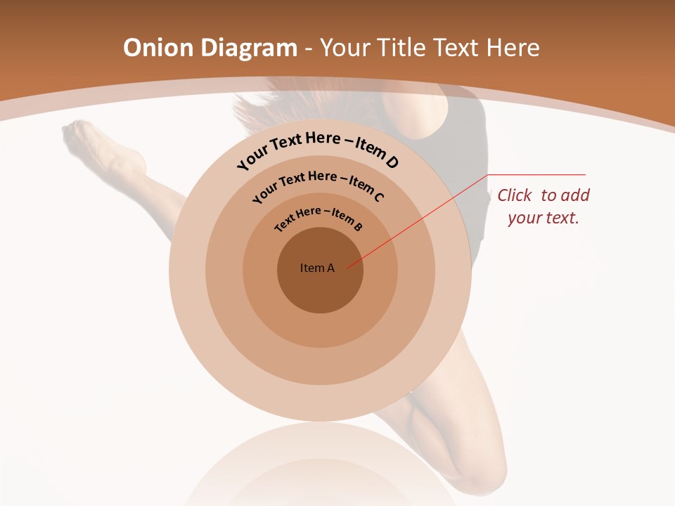 Girl Fly Jump PowerPoint Template