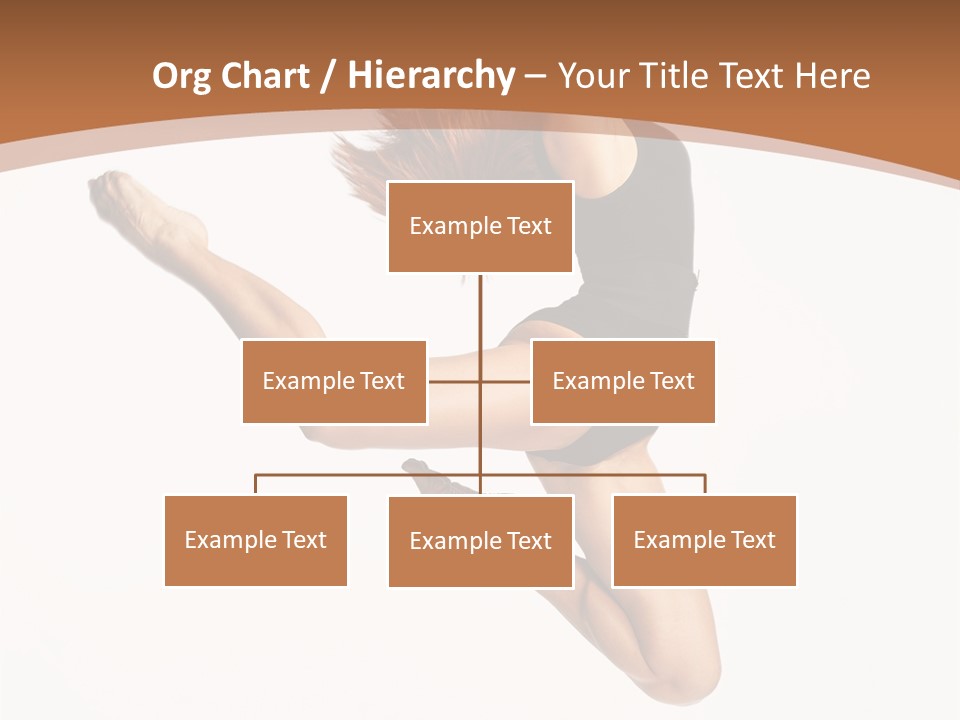 Girl Fly Jump PowerPoint Template