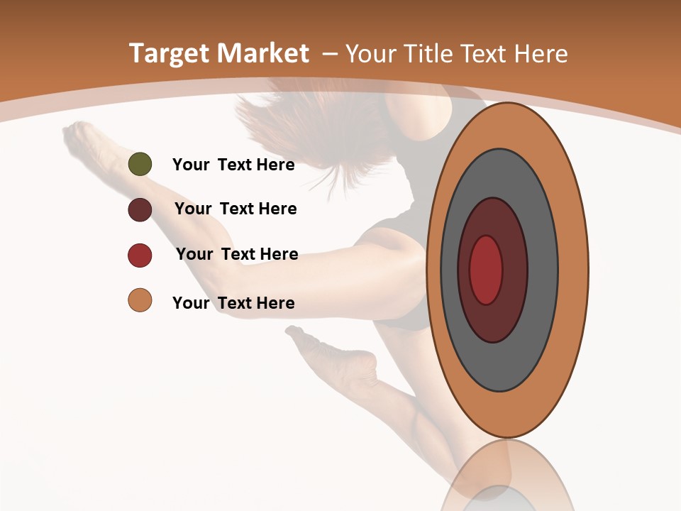 Girl Fly Jump PowerPoint Template