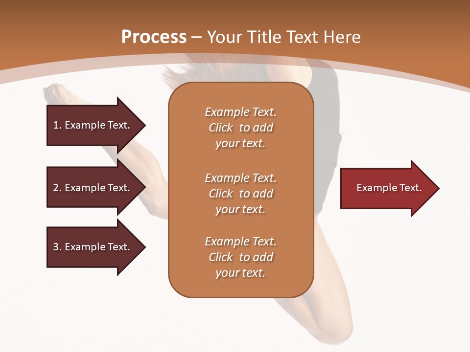 Girl Fly Jump PowerPoint Template