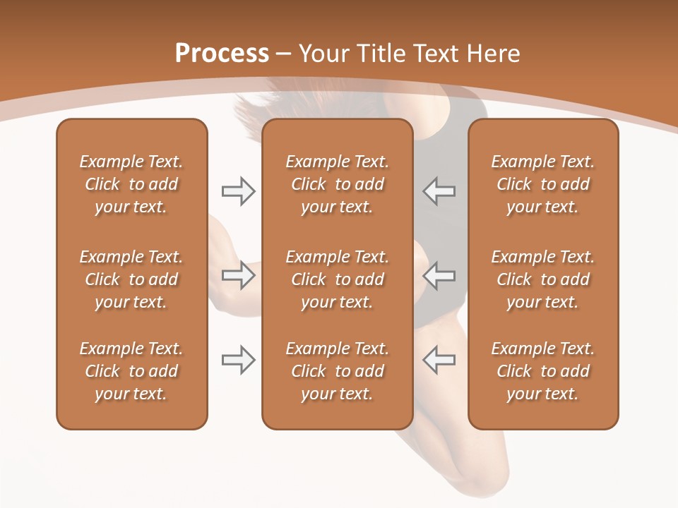 Girl Fly Jump PowerPoint Template