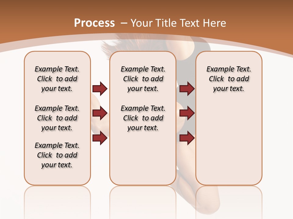 Girl Fly Jump PowerPoint Template