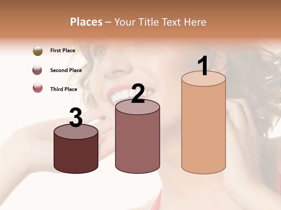 White Teeth Isolated On White PowerPoint Template