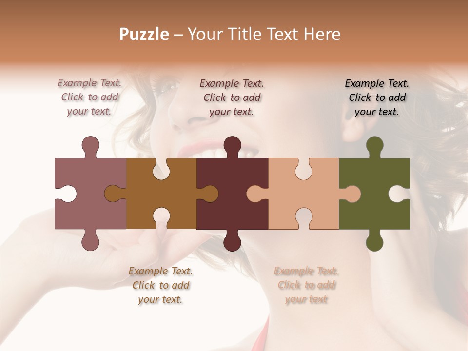 White Teeth Isolated On White PowerPoint Template