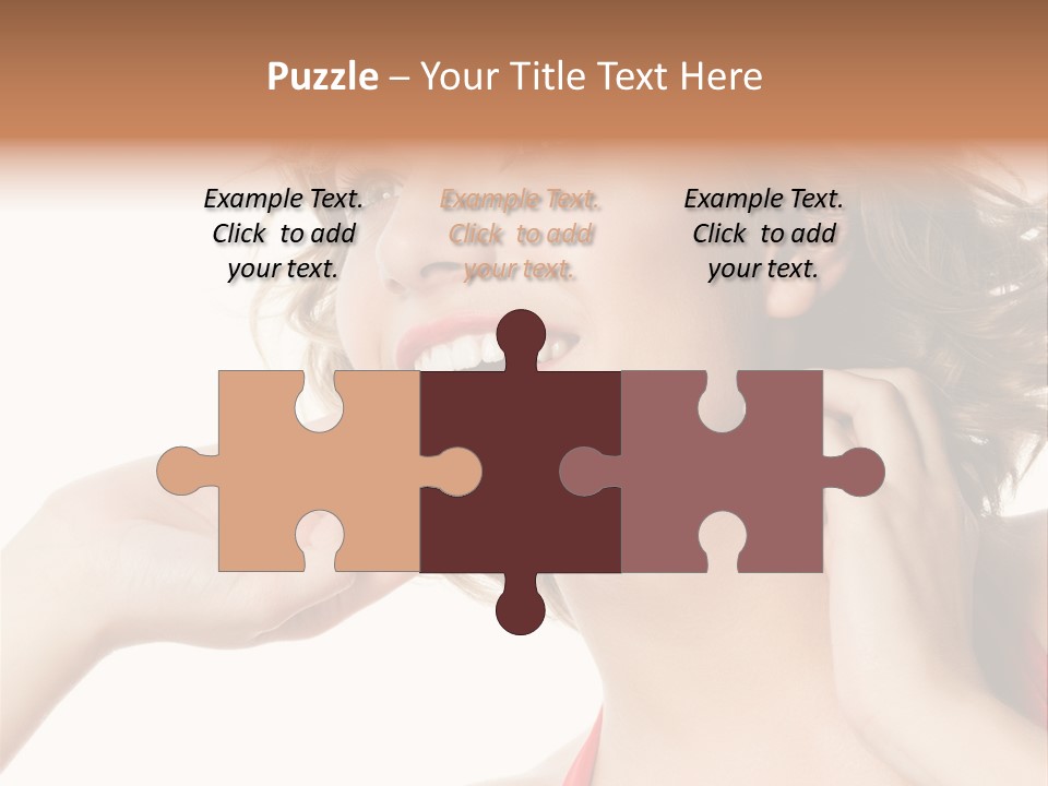 White Teeth Isolated On White PowerPoint Template