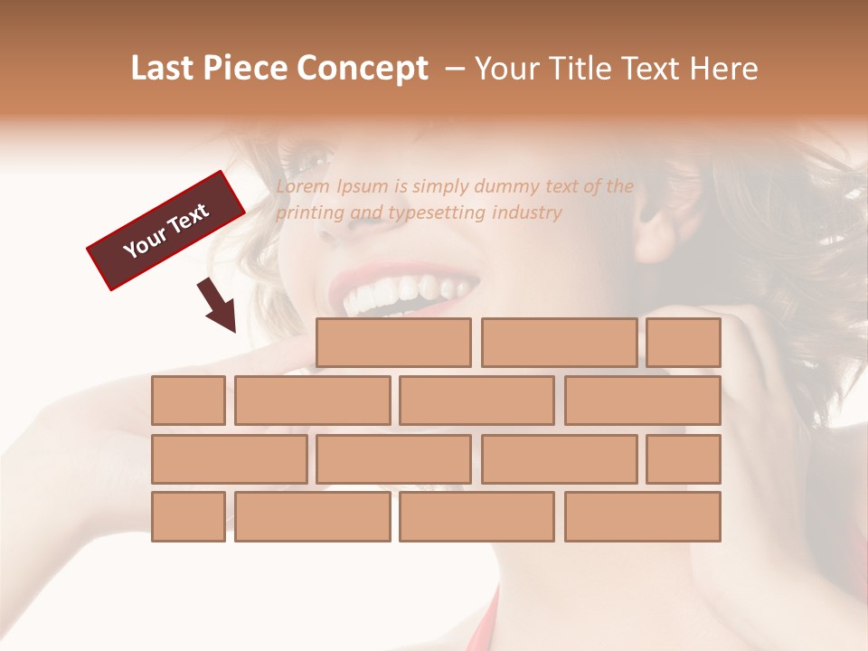 White Teeth Isolated On White PowerPoint Template