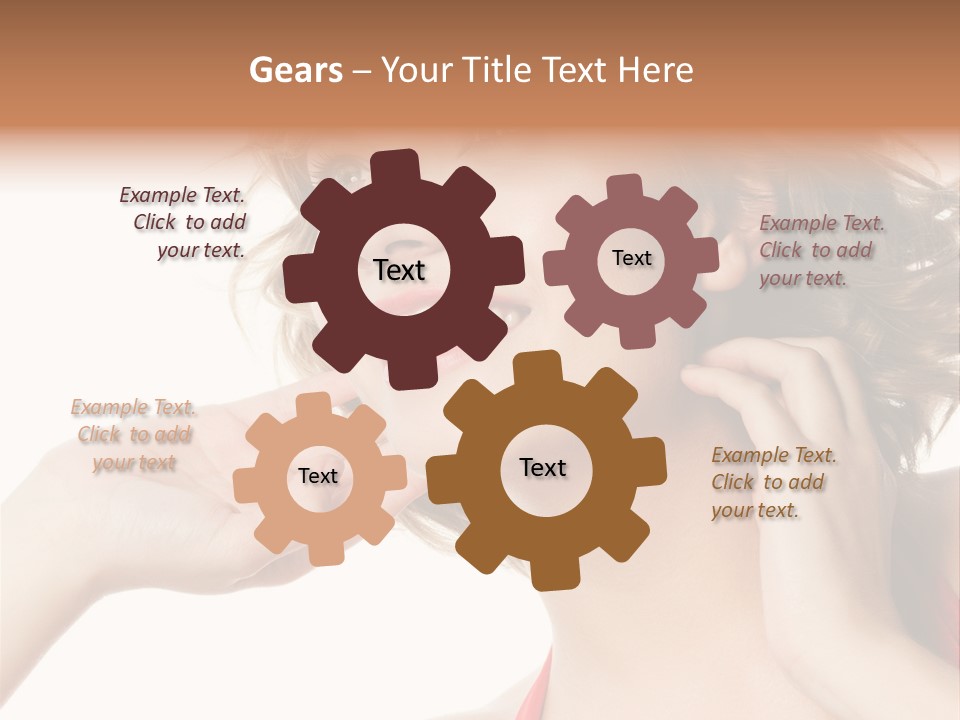 White Teeth Isolated On White PowerPoint Template