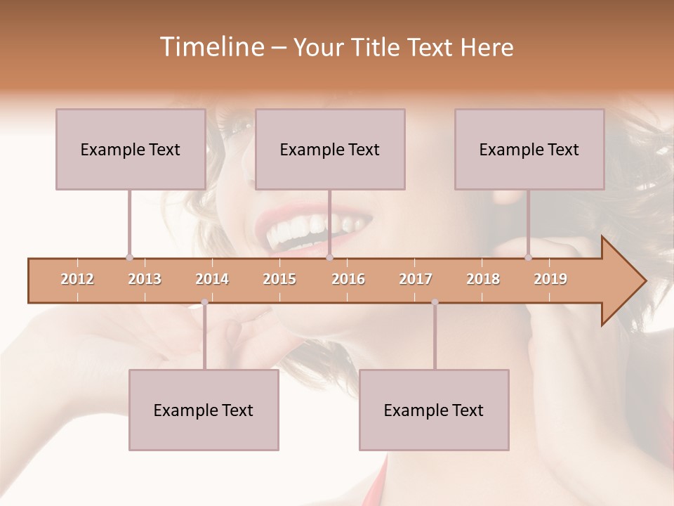 White Teeth Isolated On White PowerPoint Template