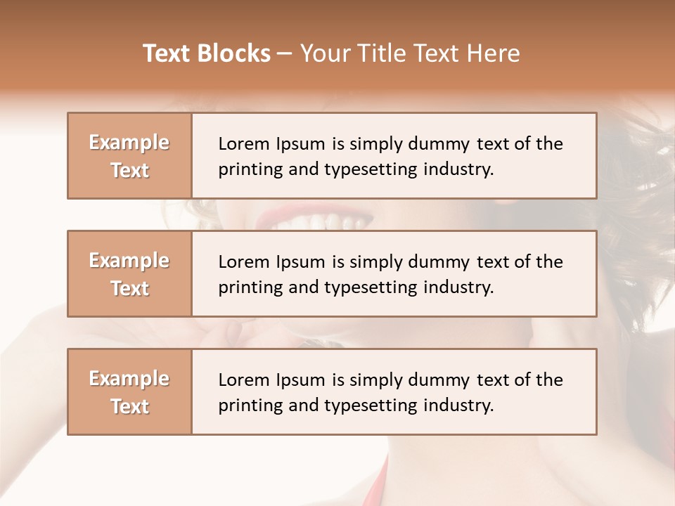 White Teeth Isolated On White PowerPoint Template