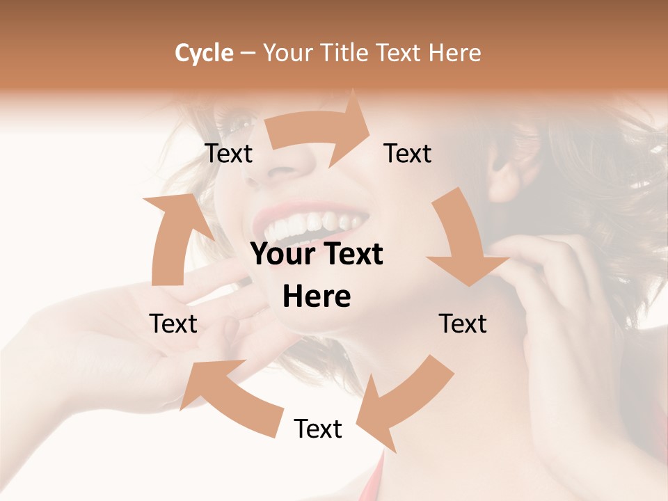 White Teeth Isolated On White PowerPoint Template