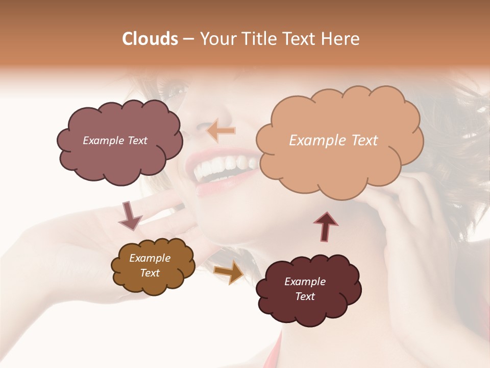 White Teeth Isolated On White PowerPoint Template