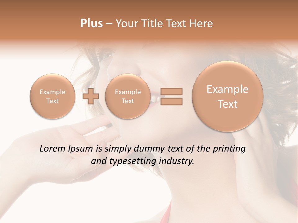 White Teeth Isolated On White PowerPoint Template