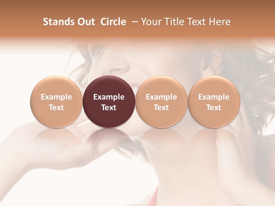 White Teeth Isolated On White PowerPoint Template