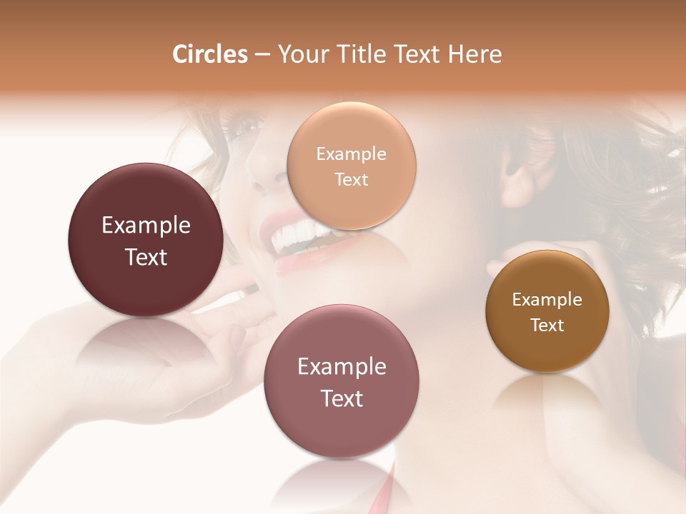 White Teeth Isolated On White PowerPoint Template