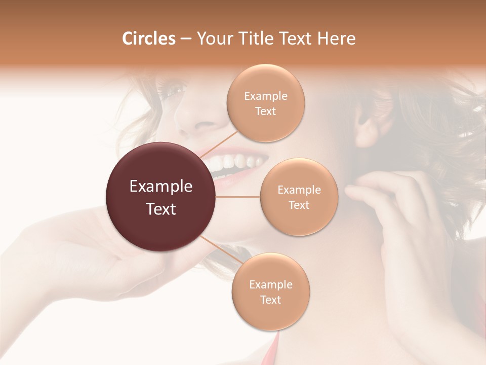 White Teeth Isolated On White PowerPoint Template