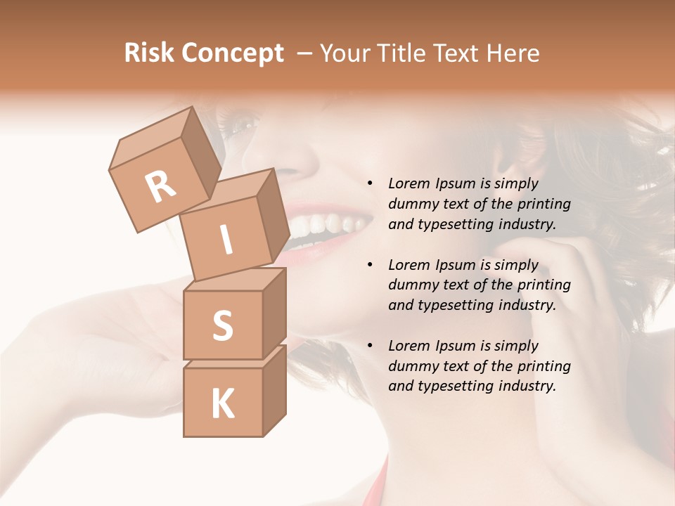 White Teeth Isolated On White PowerPoint Template