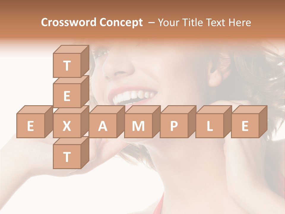 White Teeth Isolated On White PowerPoint Template