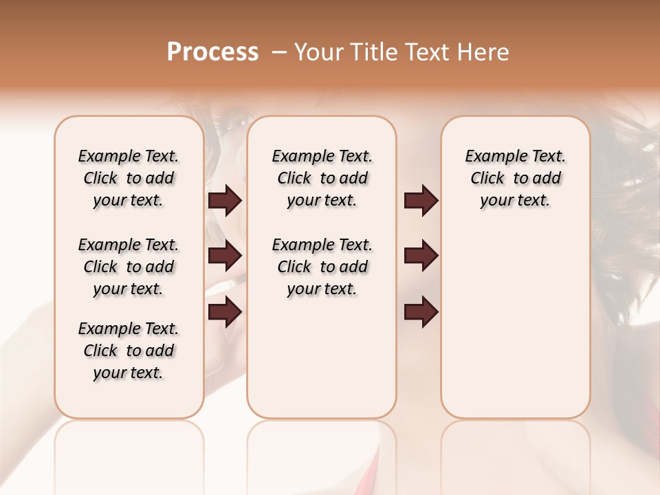 White Teeth Isolated On White PowerPoint Template