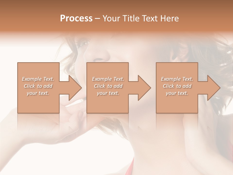 White Teeth Isolated On White PowerPoint Template